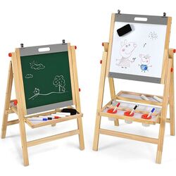 Доска для рисования 3в1 Costway TY327950GR (Natural/Gray) Thumb