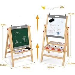 Доска для рисования 3в1 Costway TY327950GR (Natural/Gray) Thumb