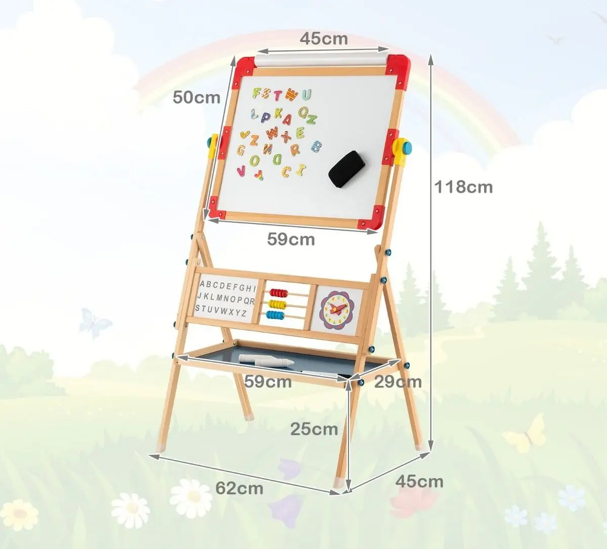 Tabla magnetica Costway HY10095 (Natural)