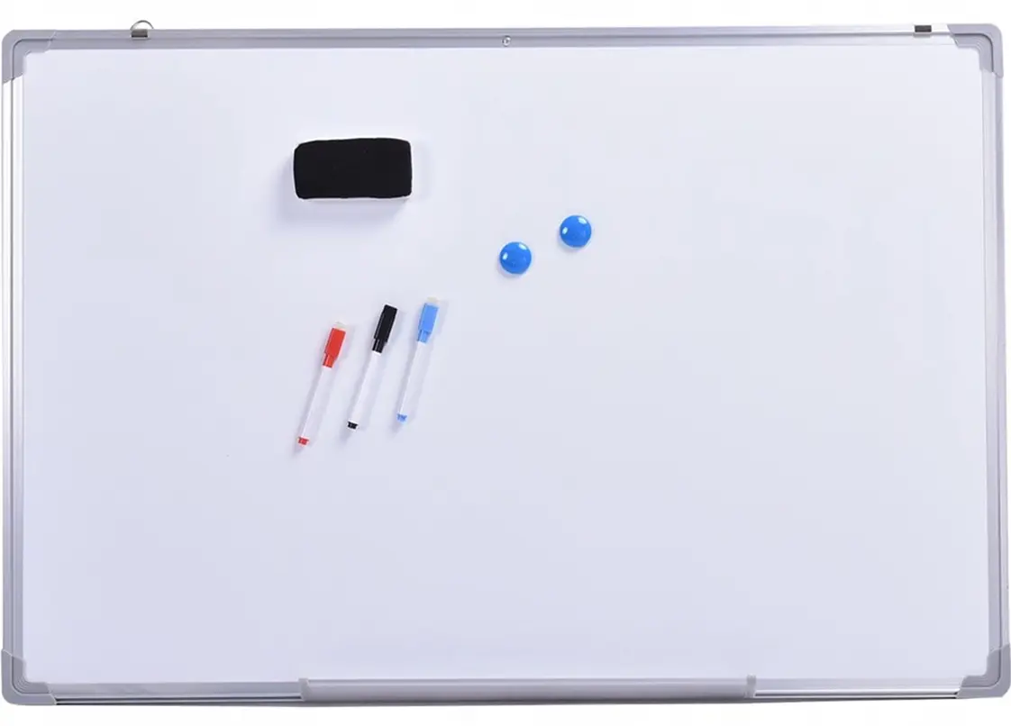 Tabla magnetica Costway ST39497 (Silver/White)