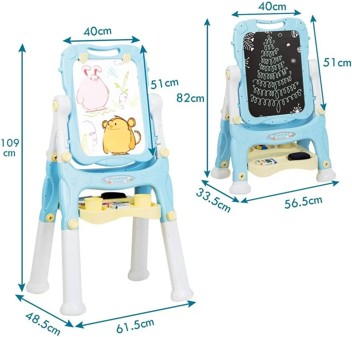 Магнитная доска Costway TY579377BL (Blue/White) - 3