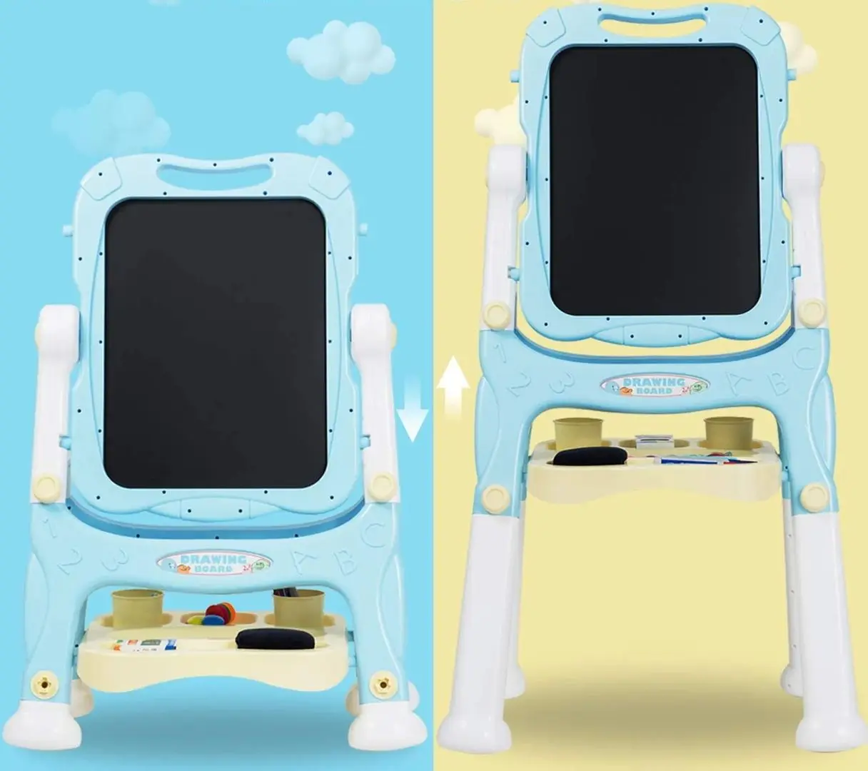 Магнитная доска Costway TY579377BL (Blue/White) - 4