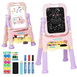 Tabla magnetica pentru desen 2in1 Costway TY339283PU (Purple) Thumb