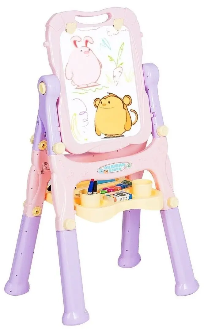 Tabla magnetica pentru desen 2in1 Costway TY339283PU (Purple)