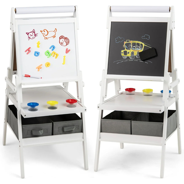 Мольберт 3в1 Costway TP10261WH (White)