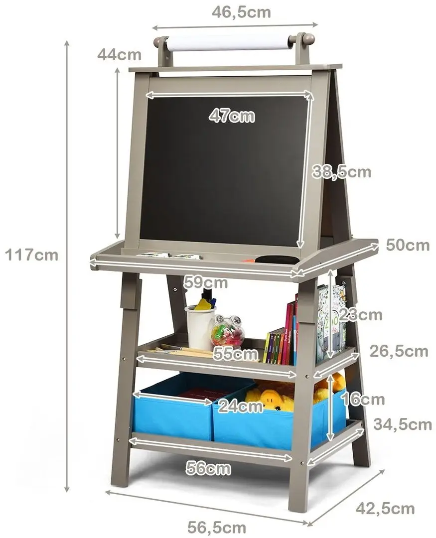 Sevalet 3in1 Costway TY327442HS (Grey)