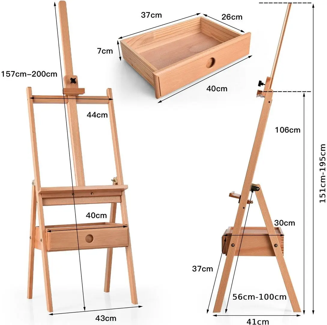 Мольберт Costway ST39512 (Wood) - 3
