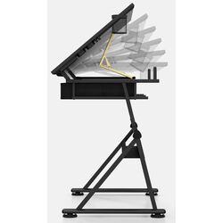 Masa de desen + taburet Costway HW52822BK (Black) Thumb