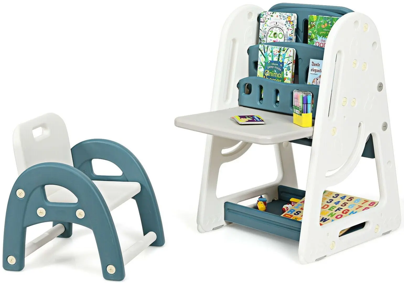 Masa-sevalet Costway BB5639BL (Blue/White)