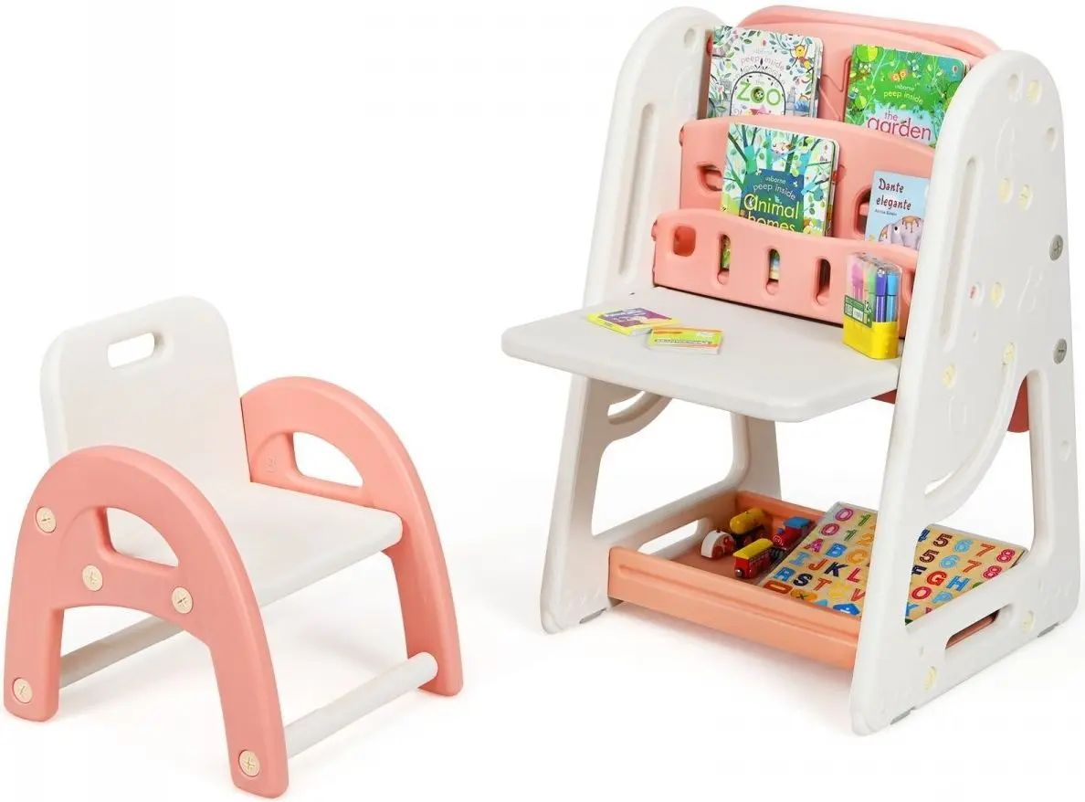 Masa-sevalet Costway BB5639OR (Pink/White)