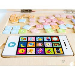 Tabla magnetica 2in1 Ecotoys G068 (Pink) Thumb