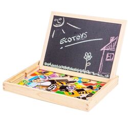 Магнитная доска 2в1 Ecotoys HM3011271 (Wood) Thumb