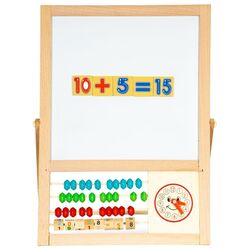 Магнитная доска 2в1 Ecotoys MB385 (Wood)