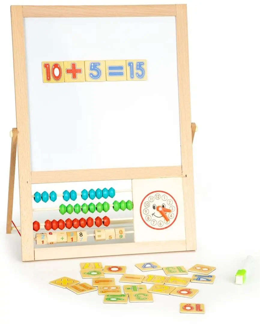 Tabla magnetica 2in1 Ecotoys MB385 (Wood) - 4