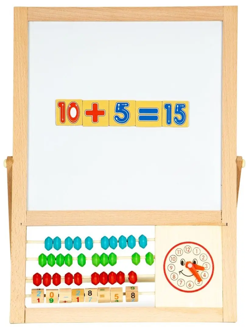 Tabla magnetica 2in1 Ecotoys MB385 (Wood)