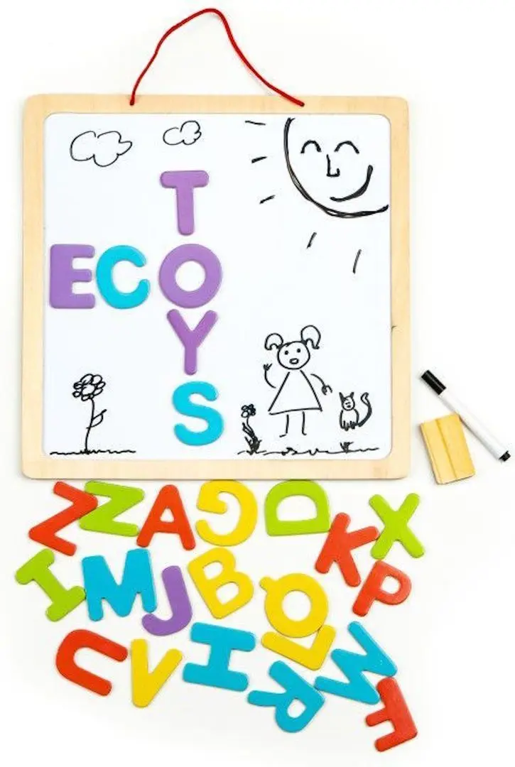 Магнитная доска 3в1 Ecotoys ESC-W-018A (Wood)