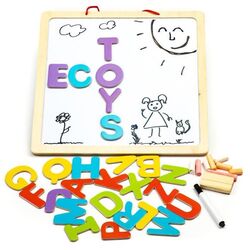 Магнитная доска 3в1 Ecotoys ESC-W-018A (Wood) Thumb