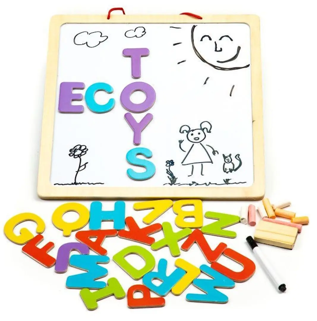 Магнитная доска 3в1 Ecotoys ESC-W-018A (Wood)