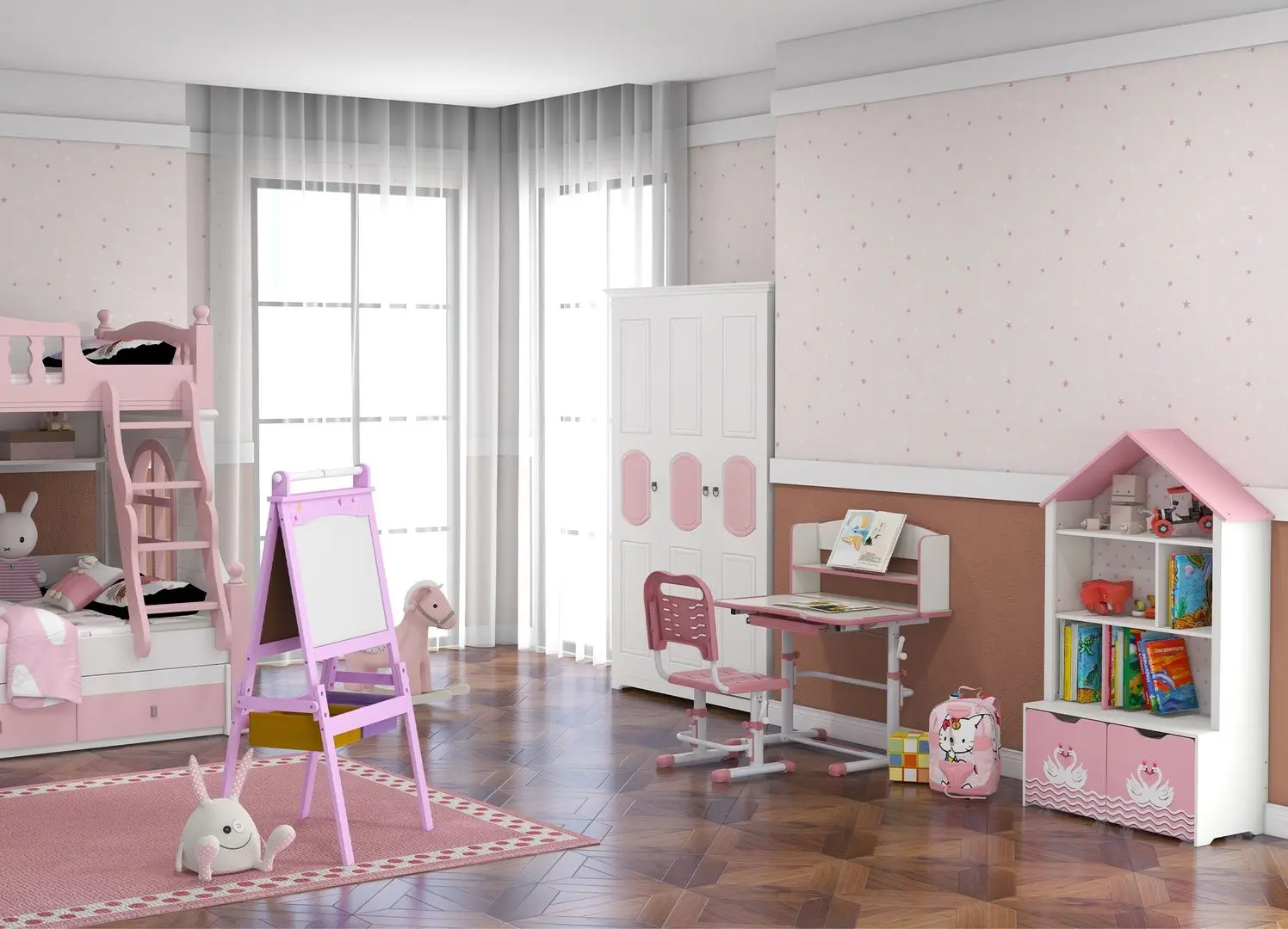 Sevalet Homcom 3B0-003 (Pink)