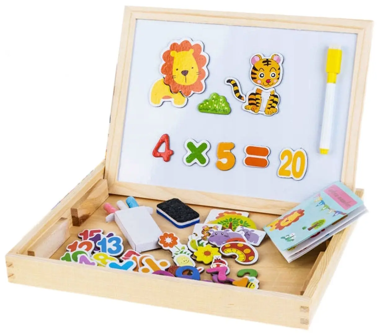 Доска для рисования Cartoon number puzzle board 02433 (Wood)