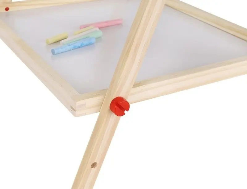 Доска для рисования двусторонняя 6в1 Kruzzel 9449 (Wood/Black) - 13