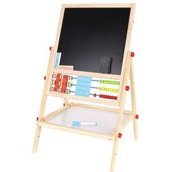 Доска для рисования двусторонняя 6в1 Kruzzel 9449 (Wood/Black)