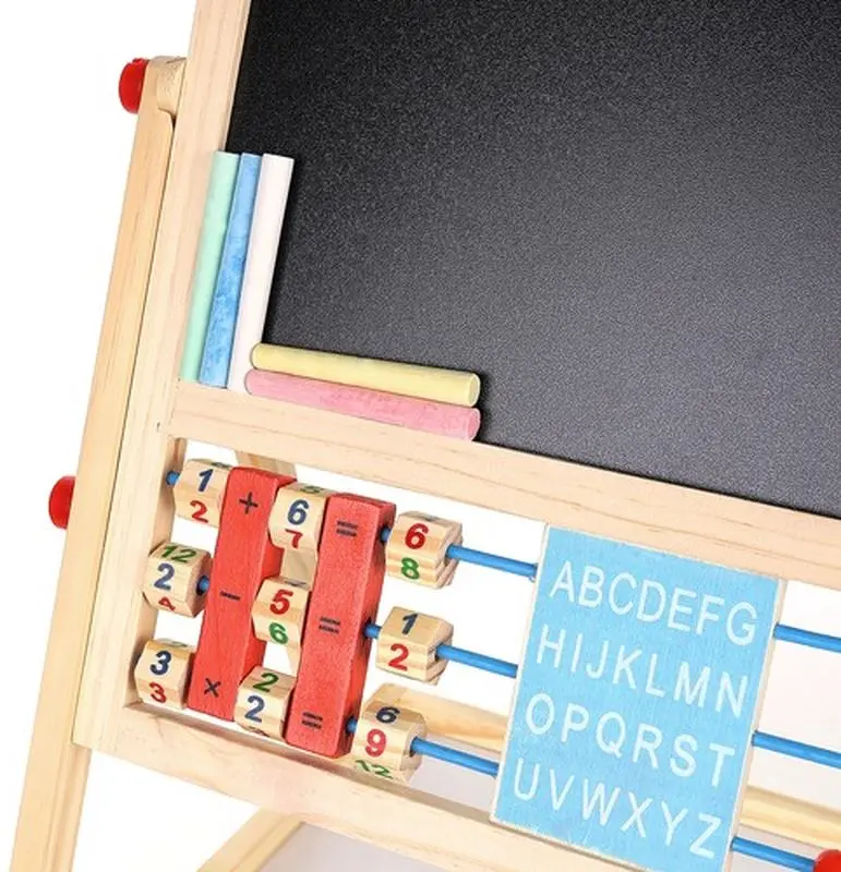 Доска для рисования двусторонняя 6в1 Kruzzel 9449 (Wood/Black) - 6