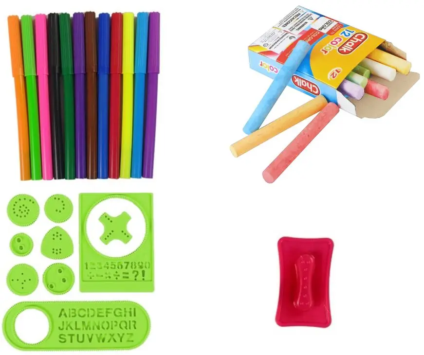 Доска для рисования 2в1 LeanToys Dinosaur (Blue)