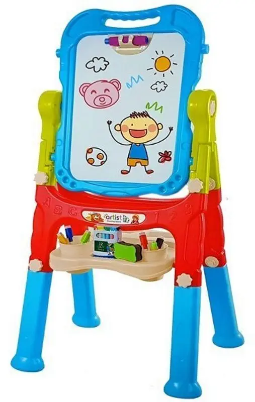 Доска для рисования 2в1 LeanToys Easel Painting Genius (Red/Blue)