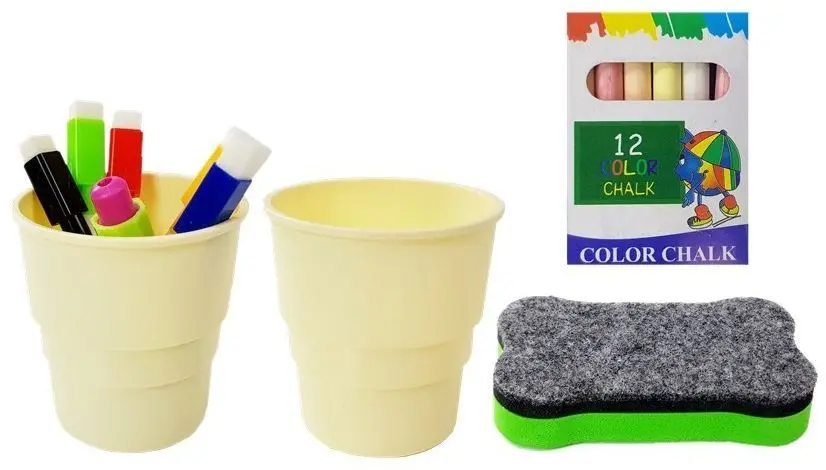 Доска для рисования 2в1 LeanToys Easel Painting Genius (White/Blue)