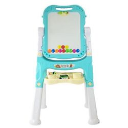 Доска для рисования 2в1 LeanToys Easel Painting Genius (White/Blue)