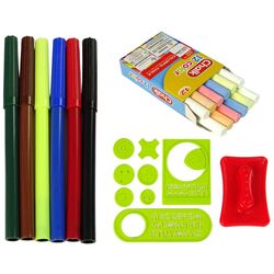 Доска для рисования 2в1 LeanToys Learning Desk (Red) Thumb