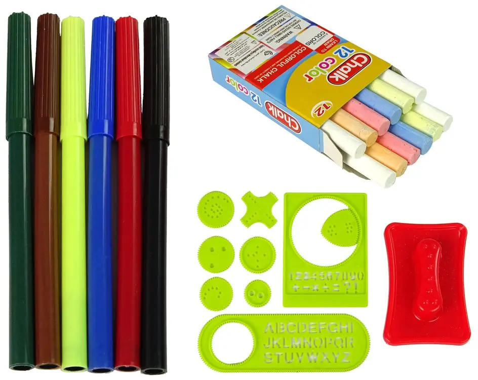 Доска для рисования 2в1 LeanToys Learning Desk (Red)