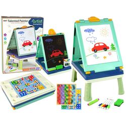Доска для рисования 3в1 LeanToys Talented Painter 15249 (Blue/Turquoise) Thumb