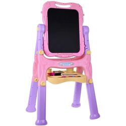 Доска для рисования с аксессуарами 2в1 LeanToys Artist (Pink)