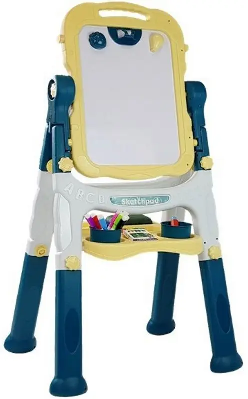 Магнитная доска для рисования 2в1 LeanToys Double-Sided Easel (Blue)
