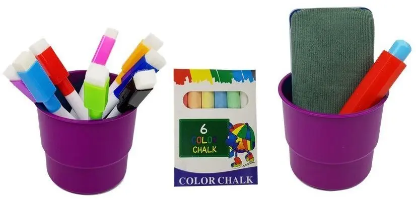 Магнитная доска для рисования 2в1 LeanToys Double-Sided Easel (Pink) - 3