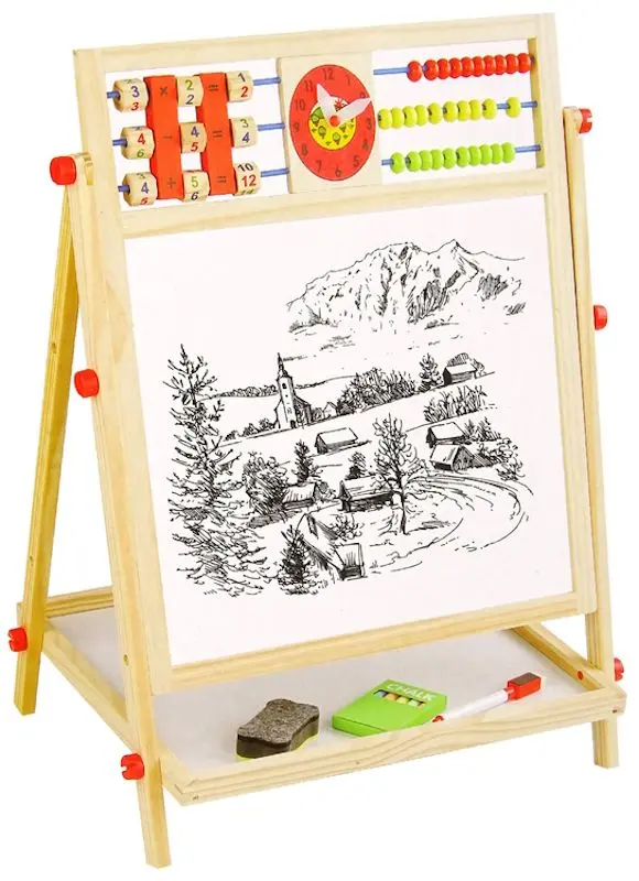 Мольберт 2в1 LeanToys 15252 (Wood)