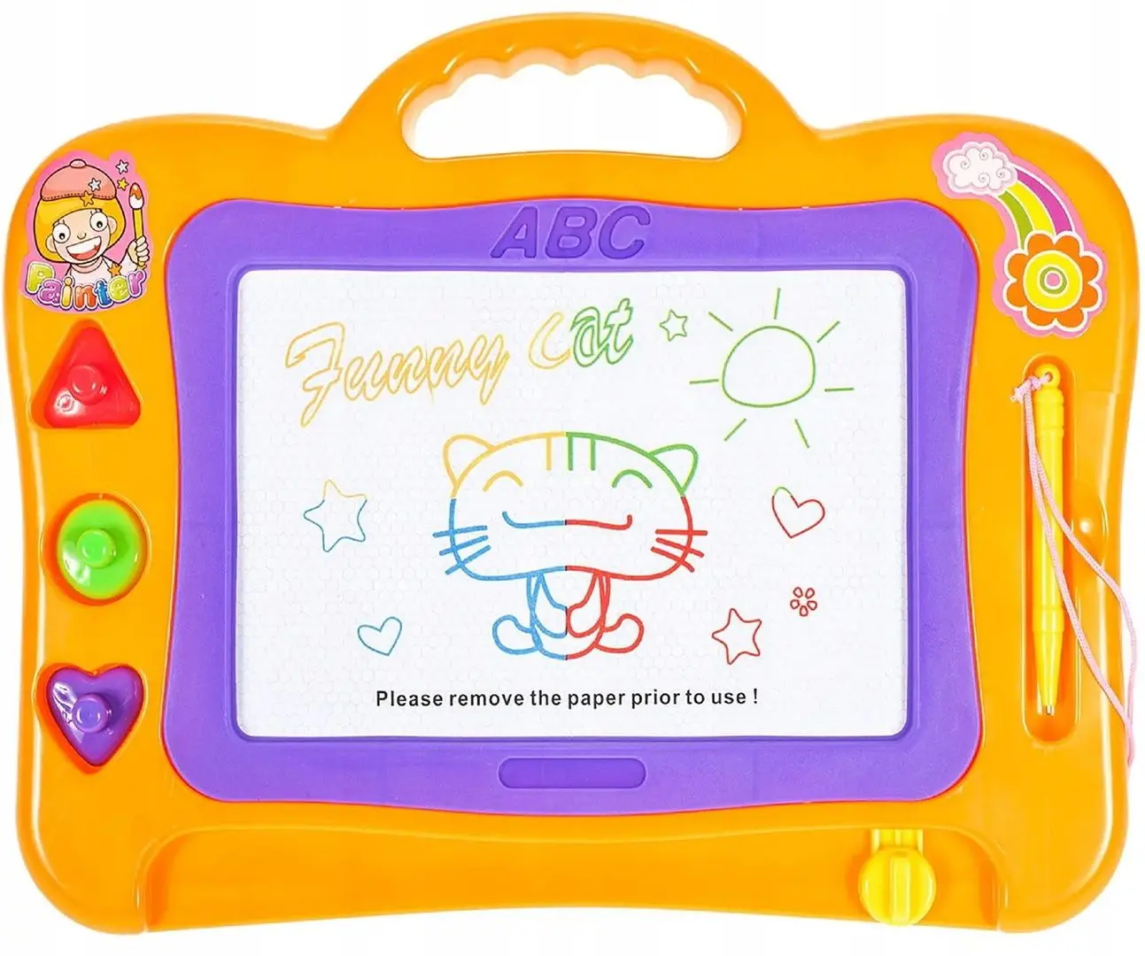 Магнитная доска MalPlay 29х22 cm (Orange)