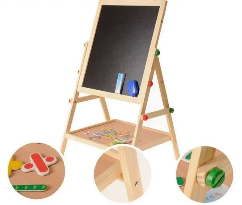 Магнитная доска для рисования 2в1 Procart W12B124 (Wood) - 2