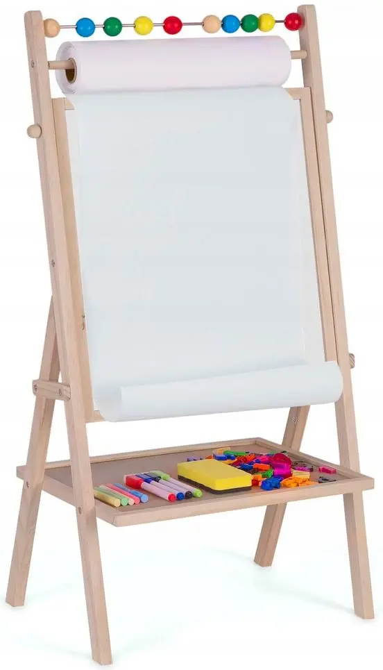 Tabla magnetica pentru desen 2in1 Ricokids Tablica Obrotowa (Wood)