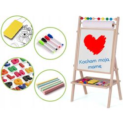 Tabla magnetica pentru desen 2in1 Ricokids Tablica Obrotowa (Wood) Thumb