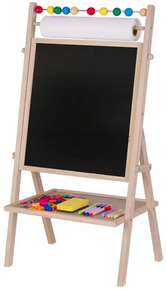 Tabla magnetica pentru desen 2in1 Ricokids Tablica Obrotowa (Wood)