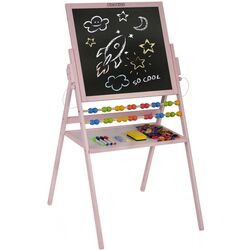 Tabla magnetica pentru desen 2in1 Ricokids Tablica (Pink)
