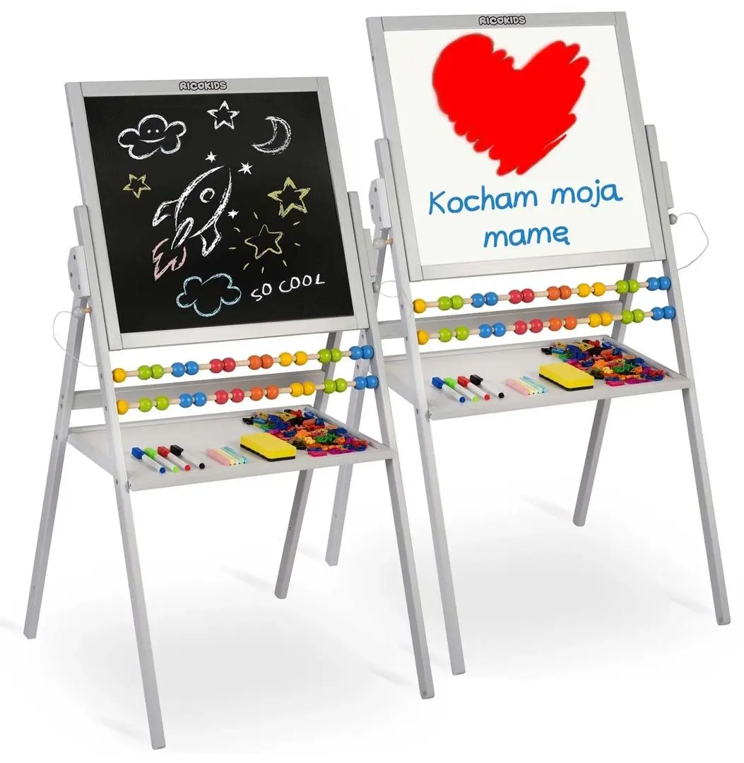 Tabla magnetica pentru desen Ricokids 780000 (Grey)