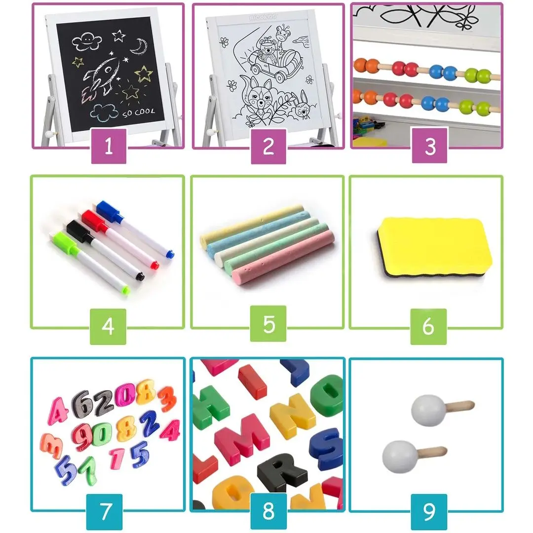 Tabla magnetica pentru desen Ricokids 780000 (Grey)