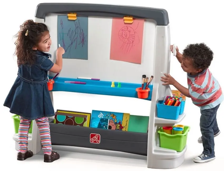 Мольберт Step2 Jumbo Art Easel (White/Grey) - 3