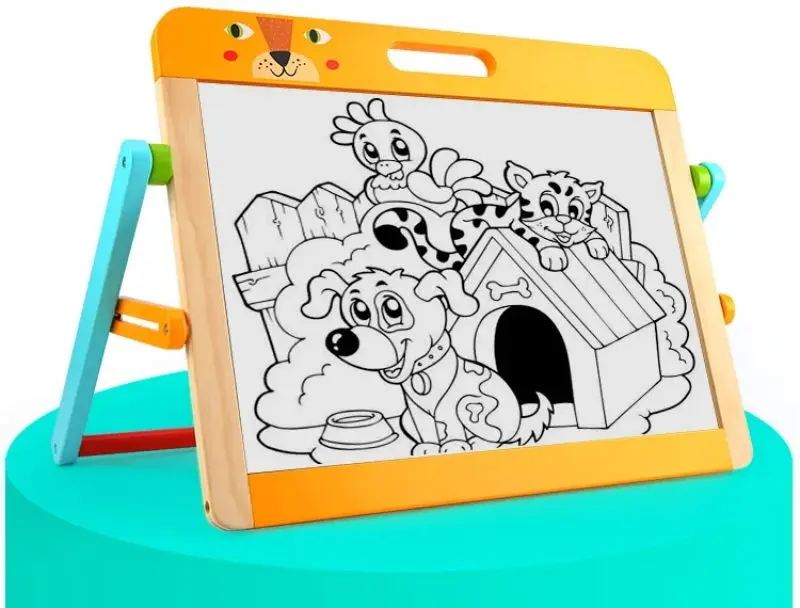 Tablita magnetica 2in1 Tooky Toy Animal (Wood) - 2