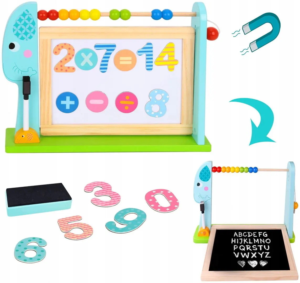 Tablita magnetica Tooky Toy Elephant (Wood) - 3