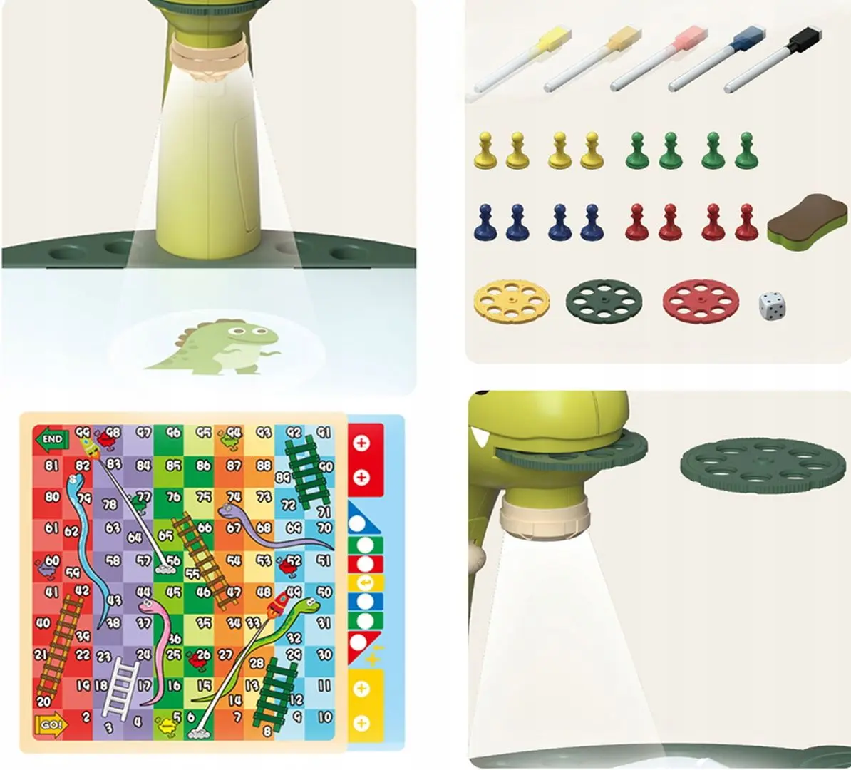 Стол для рисования Woopie Dinosaur (Green)